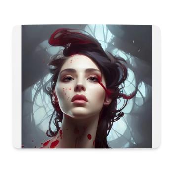 Winter Blossom - Mousepad (Querformat) - Weiß - Vorne