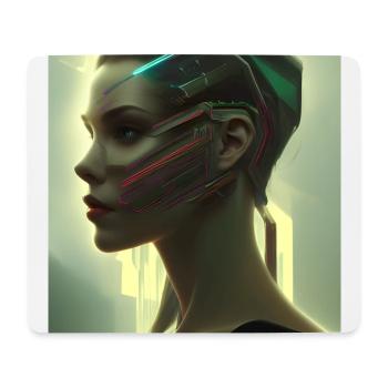 Cyber Violett - Mousepad (Querformat) - Weiß - Vorne