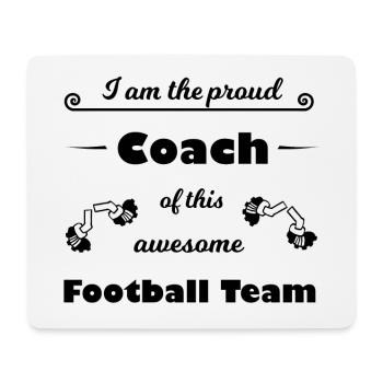 Der beste Fußball Trainer - Mousepad (Querformat) - Weiß - Vorne