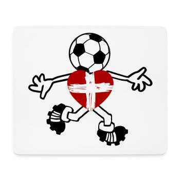 The Swiss footballer - Mouse Pad (horizontal) - white - Front