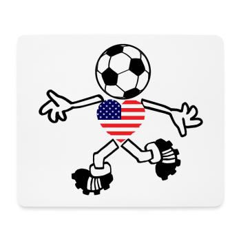 Die USA Fußballer - Mousepad (Querformat) - Weiß - Vorne