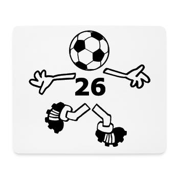 Number 26 - Mouse Pad (horizontal) - white - Front