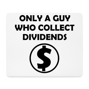 The dividend investor - Mouse Pad (horizontal) - white - Front
