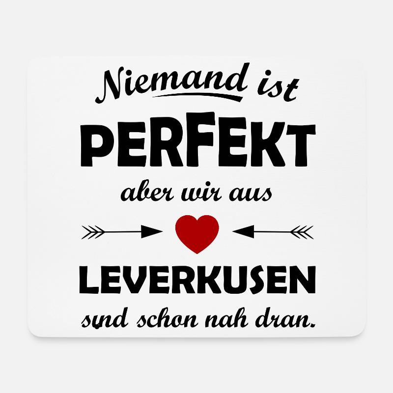 Daheim in Leverkusen - Mousepad (Querformat) - Weiß