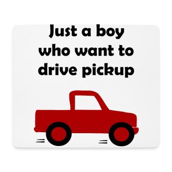 Pickup Truck Driver - Mouse Pad (horizontal) - white - Front