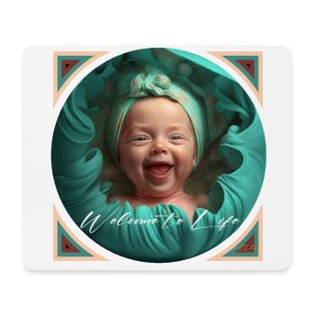 Welcome to life - Mousepad (Querformat) - Weiß - Vorne