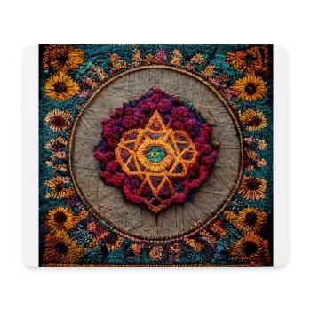 Boho Mandala Abstract - Mouse Pad (horizontal) - white - Front