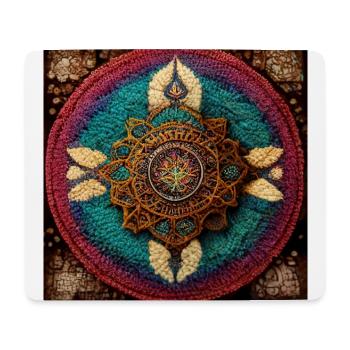 Boho Mandala Abstract - Mouse Pad (horizontal) - white - Front