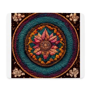Boho Mandala Abstract - Mouse Pad (horizontal) - white - Front