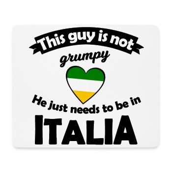 Das italienische Herz - Mousepad (Querformat) - Weiß - Vorne