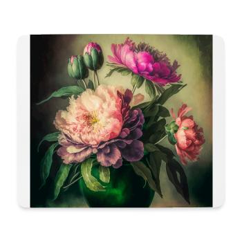 Floral Design 12 - Mousepad (Querformat) - Weiß - Vorne
