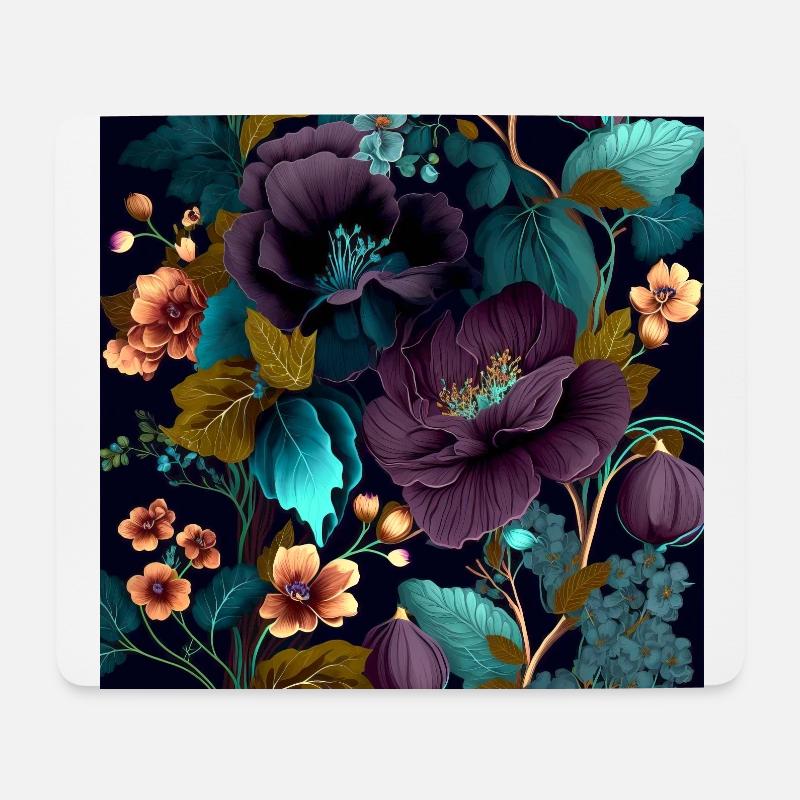 Floral Design 11 - Mouse Pad (horizontal) - white