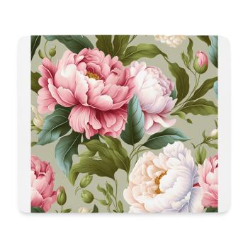 Floral Design 8 - Mousepad (Querformat) - Weiß - Vorne