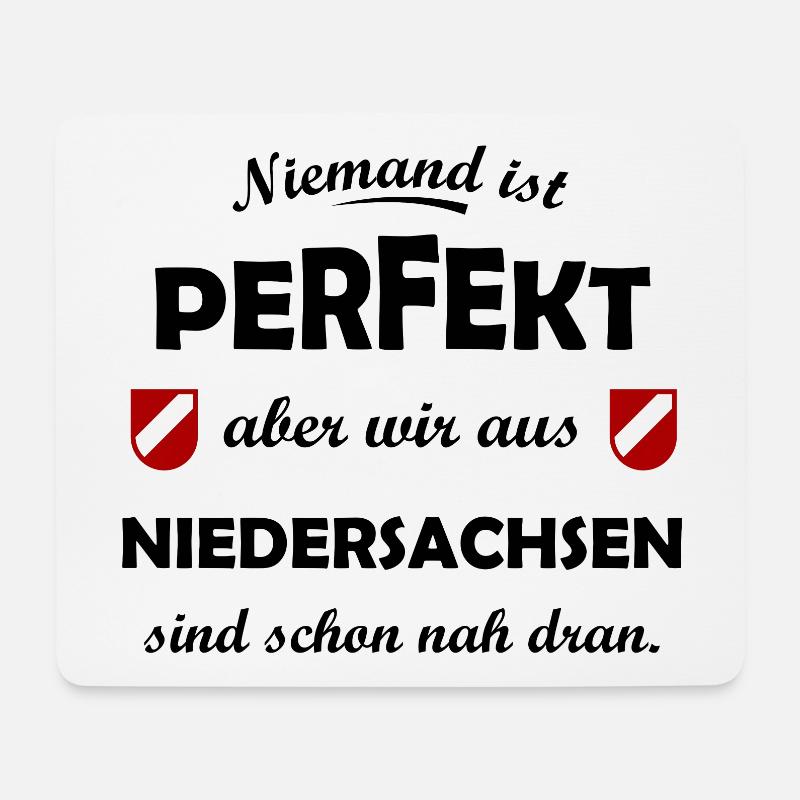 Die Niedersachsen - Mousepad (Querformat) - Weiß