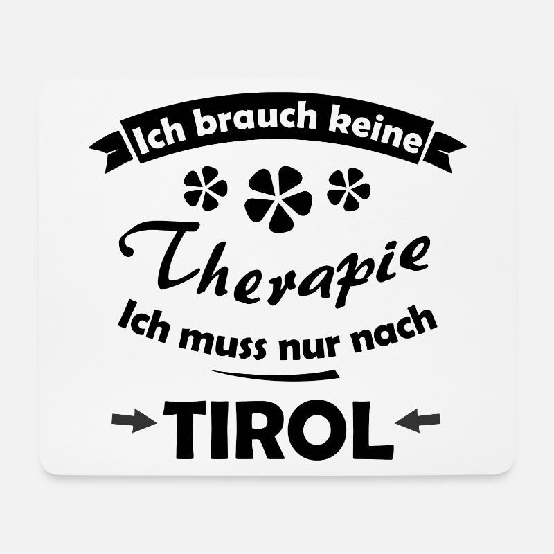 Heimweh nach Tirol - Mousepad (Querformat) - Weiß