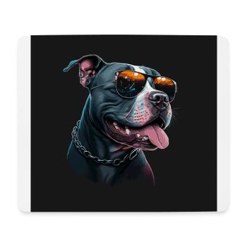American Staffordshire Terrier - Tapis de souris (format paysage) - blanc - Devant
