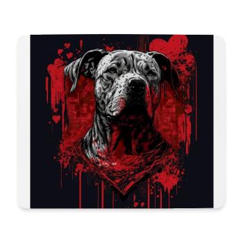 American Staffordshire Terrier - Mousepad (Querformat) - Weiß - Vorne