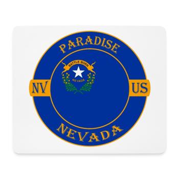 Paradies Nevada Flagge USA Reise Souvenir Abzeichen - Mousepad (Querformat) - Weiß - Vorne
