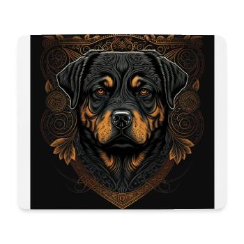Rottweiler Hund - Mousepad (Querformat) - Weiß - Vorne
