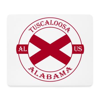 Tuscaloosa Alabama Flagge USA Reise Souvenir Abzeichen - Mousepad (Querformat) - Weiß - Vorne