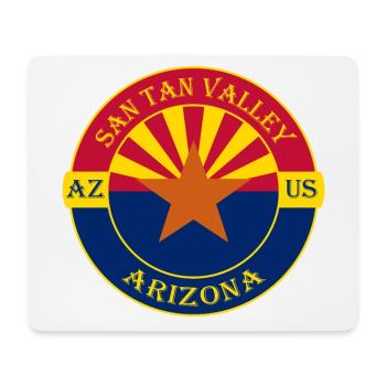 San Tan Valley Arizona Flagge USA Souvenir Abzeichen - Mousepad (Querformat) - Weiß - Vorne