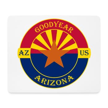 Goodyear Arizona Flagge USA Reise Souvenir Abzeichen - Mousepad (Querformat) - Weiß - Vorne