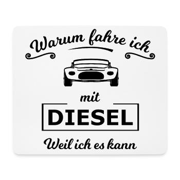 Verbrenner und Hubraum Autos - Mousepad (Querformat) - Weiß - Vorne