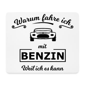 Das Benzin Auto - Mousepad (Querformat) - Weiß - Vorne