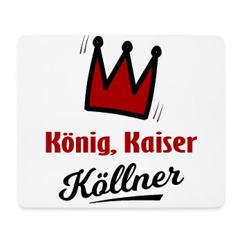 Der König uss Kölle - Mousepad (Querformat) - Weiß - Vorne