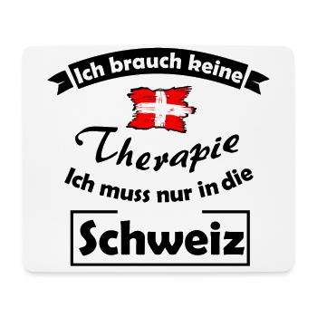 Ab in die Schweiz - Mousepad (Querformat) - Weiß - Vorne