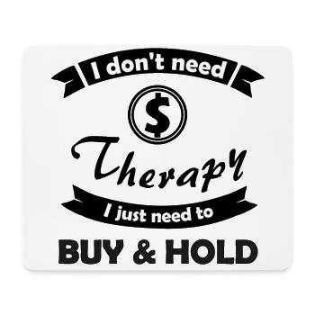 Therapie Investment - Mousepad (Querformat) - Weiß - Vorne