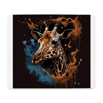 Giraffe - Mousepad (Querformat) - Weiß - Vorne