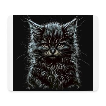 Maine Coon cat kitten - Mousepad (Querformat) - Weiß - Vorne