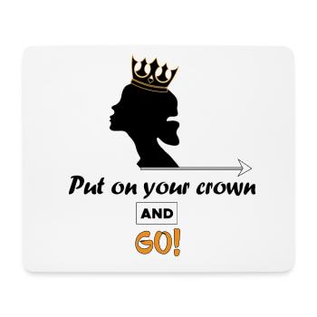Königin Frau - Mousepad (Querformat) - Weiß - Vorne