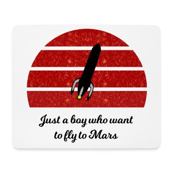 Mars Entdeckung - Mousepad (Querformat) - Weiß - Vorne