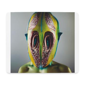Fotografische Portrait Humanoides Insekt Grün - Mousepad (Querformat) - Weiß - Vorne