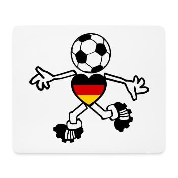 Der deutsche Fußball Spieler - Mousepad (Querformat) - Weiß - Vorne