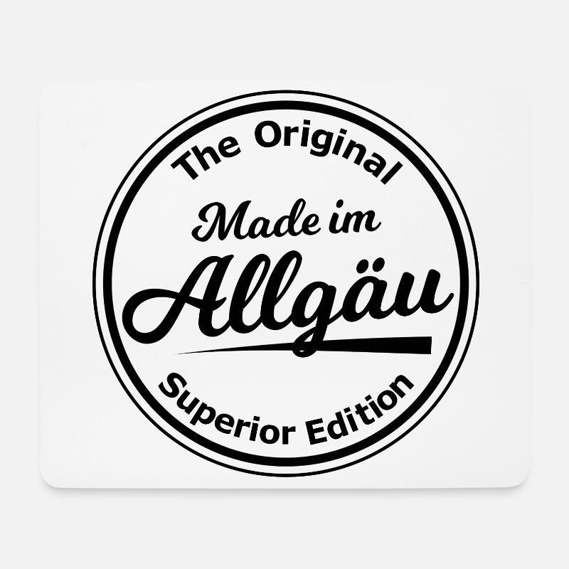 Zuhause im Allgäu - Mousepad (Querformat) - Weiß