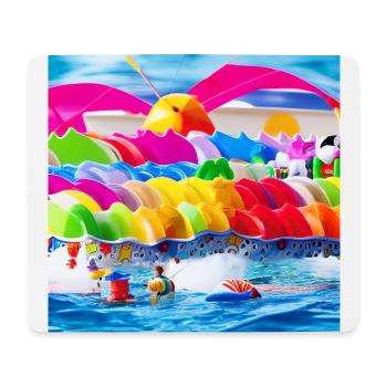 Jouets au bord de la mer - Tapis de souris (format paysage) - blanc - Devant