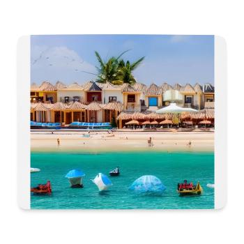 spending holiday at sea side - Mouse Pad (horizontal) - white - Front