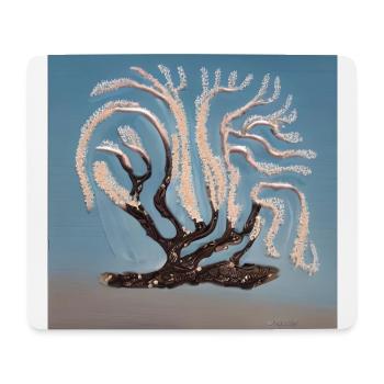 Alter blühender Baum während eines sonnigen Frühlingstages - Mousepad (Querformat) - Weiß - Vorne