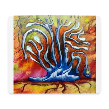 Alter Baum an sonnigen Sommertagen - Mousepad (Querformat) - Weiß - Vorne