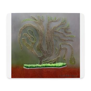 wunderschöner alter Baum - Mousepad (Querformat) - Weiß - Vorne