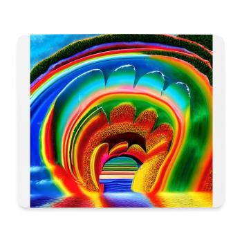 sunny day rainbow - Mouse Pad (horizontal) - white - Front