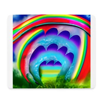 Schöner Regenbogen - Mousepad (Querformat) - Weiß - Vorne