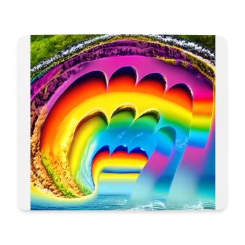 rainbow in summer - Mouse Pad (horizontal) - white - Front