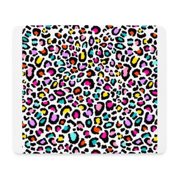Rainbow leopard gift pattern - Mouse Pad (horizontal) - white - Front