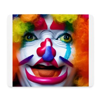 Clown Face - Mouse Pad (horizontal) - white - Front