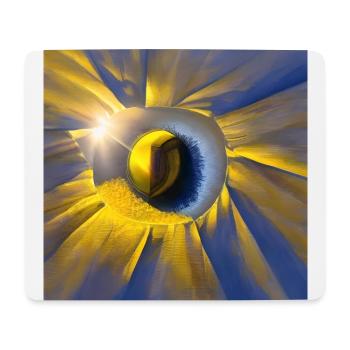 Die Ukraine wartet auf Frieden - Mousepad (Querformat) - Weiß - Vorne