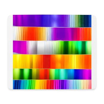 Mischung aus verrückten horizontalen Farben Farben - Mousepad (Querformat) - Weiß - Vorne